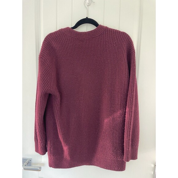 Vince Womens Wool Cashmere V-neck Cardigan Sweater Sz S Long Line Oversized - Picture 3 of 6